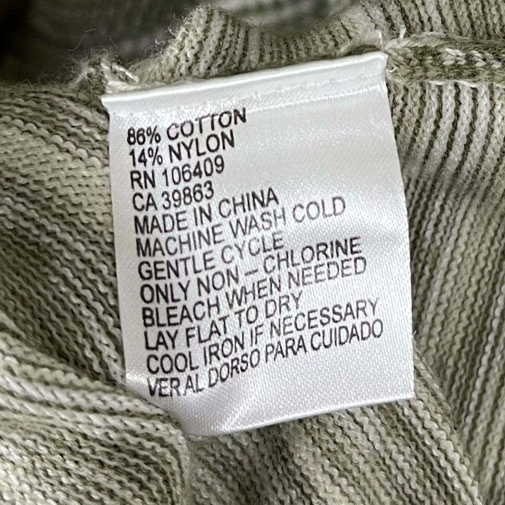 Gianni Bini Small Knit Ruffle Asymmetrical Heather Olive Green Dress Fall Winter - Picture 5 of 6